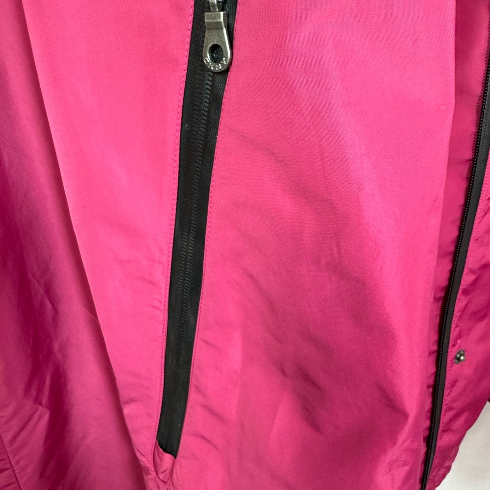 DKNY Donna Karan New York Water Resistant Swing Raincoat Magenta Pink Size S - Picture 12 of 14